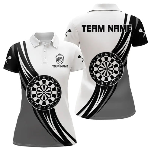 Personalized Crown Dart Shirt With Pocket Option For Women, Darts Team Jersey TDM3750