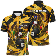 Load image into Gallery viewer, Personalized Multicolor Billiard Balls 3D Printed Shirts For Men, Best Billiard Team Jerseys TDM1655
