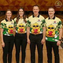 Load image into Gallery viewer, Custom Cute Chicken Summer Bowling Shirts For Women, Funny Bowling Team Jersey Polo &amp; 1/4 Zip TDM6591