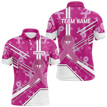 Load image into Gallery viewer, Pink Ribbon Breast Cancer Awareness Custom Darts Shirts For Men, Pink Darts Team Jersey, Dart Gifts TDM2624