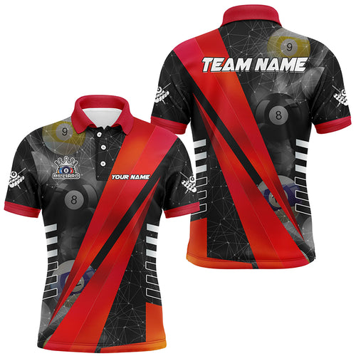Best Custom Billiard Jerseys Uniform For Men, Personalized Tournament Billiard Shirts |Red TDM2141