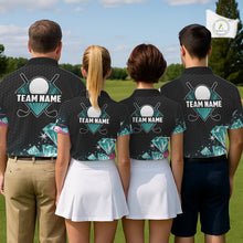 Load image into Gallery viewer, Funny Pink And Turquoise Diamonds Women Golf Polo Shirts Custom Team Golf Shirt, Golfing Gifts TDM6471