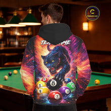 Load image into Gallery viewer, Colorful Pool Balls Panther Billiard Hoodie Custom 8 Ball Hoodie Team Jersey For Men And Women TDM5669
