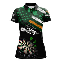 Load image into Gallery viewer, Personalized US Flag St Patrick Day Dart Shirts For Women Custom Patriotic Shamrock Darts Jerseys TDM5708