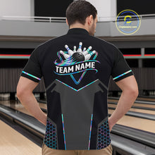 Load image into Gallery viewer, Personalized Holographic Bowling Jersey For Men Custom Bowling Team Shirts Polo &amp; Quarter Zip TDM6118