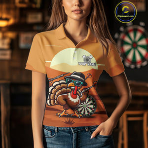 Funny Turkey Darts Shirt For Women Custom Thanksgiving Shirts For Darts Lover, Darts Team Jersey TDM4818