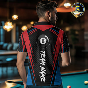 Personalized Scratch 8 Ball Pool Billiard Shirt For Men, Billiard Jerseys Team Polo & 1/4 Zip TDM4333