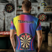 Load image into Gallery viewer, Persionalized Multi-Color Dartboards Dart Shirt For Men, Custom Dart Jerseys NYN0092