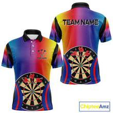 Load image into Gallery viewer, Persionalized Multi-Color Dartboards Dart Shirt For Men, Custom Dart Jerseys NYN0092