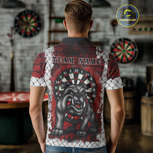 Load image into Gallery viewer, Brick-Wall Fierce Bulldog Men's Darts Team Shirt - Personalized Name For Players NYN0462