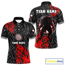 Load image into Gallery viewer, Red-Black Wolf Dartboards Custom Wolf Dart Shirt For Men, Dart Team Jerseys NYN0238