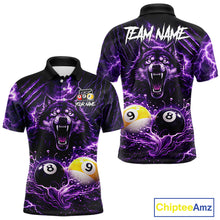 Load image into Gallery viewer, Custom Purple Horrors Wolf Smokes Pool 8 Ball &amp; 9 Ball Men's Billiard Team Shirt Billiard Attire NYN2669