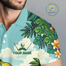 Load image into Gallery viewer, Man wearing banana golfer golf polo shirt on golf course