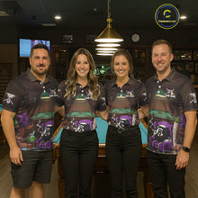 Load image into Gallery viewer, Funny Pool 8 Ball Smoking Men's Billiard Team Shirt Custom Billiard Polo &amp; 1/4 Zip Attire NYN2495