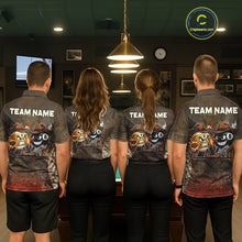 Load image into Gallery viewer, Funny Couple 8 Ball &amp; 9 Ball Cowboys Billiard Shirt For Women Custom Brown Camo Billiard Pool Team Shirt NYN3092