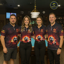 Load image into Gallery viewer, Fire Flame Grunge Pool Ball 3D Billiard Shirt For Women Personalized Skull 8 Ball Billiard Gifts NYN2568