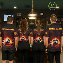 Load image into Gallery viewer, Fire Flame Grunge Pool Ball 3D Billiard Shirt For Women Personalized Skull 8 Ball Billiard Gifts NYN2568