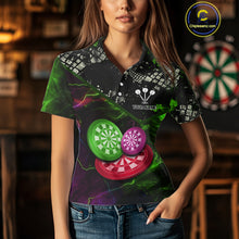 Load image into Gallery viewer, Colorful Thunder Dartboards Grunge Men's Darts Shirt - Custom Name &amp; Team Jersey | Opt2 NYN0635