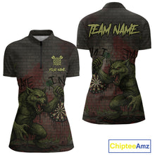 Load image into Gallery viewer, Custom Dripping Grunge Wolf Dartboard Funny Dart Men Polo Shirt Graffiti Dart Jerseys NYN1785