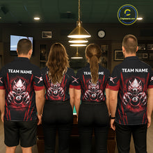 Load image into Gallery viewer, Black And Red Grunge Claws Wolf 8 Ball Pool Men Billiard Shirt Personalized Pool Balls Billiard Attire NYN2738