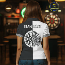 Load image into Gallery viewer, White And Black Dartboards Polynesian Tribals Dart Shirts For Women, Dart Jerseys NYN0048