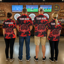 Load image into Gallery viewer, Thunder &amp; Lightning Red Dartboard Darts Shirt Custom Team Shirt For Men, Gift For Darts Players NYN3363