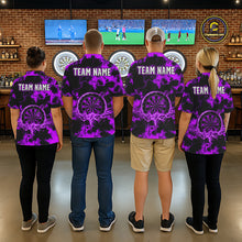 Load image into Gallery viewer, Thunder &amp; Lightning Purple Dartboard Darts Shirt Custom Team Shirt For Men, Gift For Darts Players NYN3364