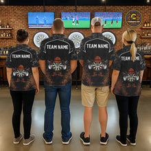 Load image into Gallery viewer, Grunge Brown Funny Dartboard Cowboy Gun Darts Shirt For Women Custom Camouflage Dart Team Jerseys NYN3163