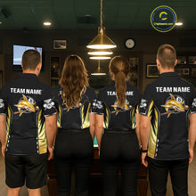 Load image into Gallery viewer, Funny Gold Shark Ball 8 &amp; Cue Billiard Shirts For Men Personalized Billiard Attire Gifts NYN2341