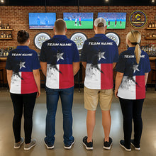 Load image into Gallery viewer, Personalized Texas Flag Black Splatter Dart 1/4-Zip Shirts For Women Custom Dart Team Jerseys NYN2712