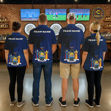 Load image into Gallery viewer, Personalized New York Flag Black Splatter Dart Polo Shirts For Women Custom Dart Team Jerseys NYN2715