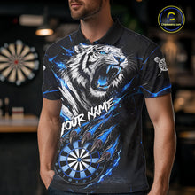 Load image into Gallery viewer, Custom Blue Claws Tiger Dart Shirts For Men Thunder Tiger Dart Team Shirt Darter Clothing Outfits NYN2887