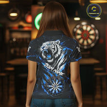 Load image into Gallery viewer, Custom Blue Claws Tiger Dart Shirts For Women Thunder Tiger Dart Team Shirt Darter Clothing Outfits NYN2887