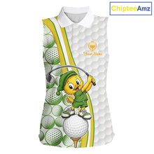 Load image into Gallery viewer, Golf-themed sleeveless shirt with cartoon character and golf ball design