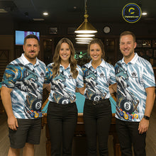 Load image into Gallery viewer, Personalized Wolf Claws 8 Ball Billiard Pool Shirt Custom Funny Billiard 3D Team Attire For Women NYN2951