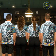 Load image into Gallery viewer, Personalized Wolf Claws 8 Ball Billiard Pool Shirt Custom Funny Billiard 3D Team Attire For Women NYN2951
