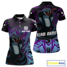 Load image into Gallery viewer, Fierce Cobra Multi Color Grunge Women's Dart Shirt - Custom Name For Darts Jersey NYN0456