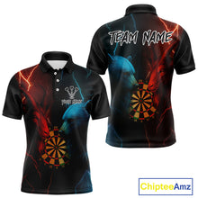 Load image into Gallery viewer, Goat &amp; Bear Dartboard Men's Darts Polo Shirt - Custom Name For Darts Jersey NYN0758