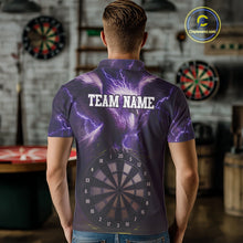 Load image into Gallery viewer, Custom Lightning Purple Eagle Dartboard Men Dart Shirt Outfits Dart Team Jerseys NYN1066