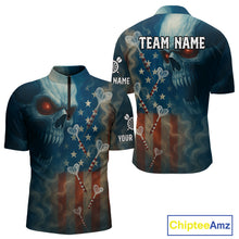 Load image into Gallery viewer, Custom Patriotic Men Darts Shirt Personalized US Flag Dart Arrows Outfits Dart Team Jerseys NYN1162