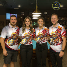 Load image into Gallery viewer, Red Thunders Tiger Claws Pool 8 Ball Billiard Shirt For Men Personalized Billiard Team Jerseys NYN2631