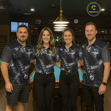 Load image into Gallery viewer, Aim Shoot Swear Repeat Holding 8 Ball Pool Men Billiard Team Shirt Custom Ball Billiards Apparel NYN2467