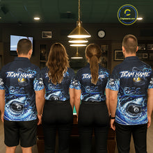 Load image into Gallery viewer, Funny Shark Waving Pool 8 Ball &amp; 9 Ball Billiard Shirt For Women Personalized Ball Billiard Attire NYN2590