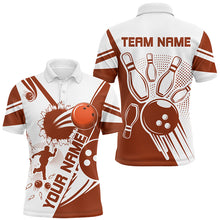 Load image into Gallery viewer, Personalized Bowling Shirt for Men Bowling Team League Polo Shirt for Men QZT408