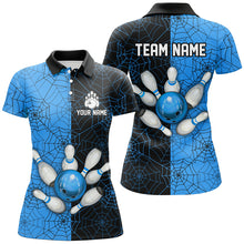 Load image into Gallery viewer, Custom Camo Polo Bowling Shirt Women Spider Bowling Team Jersey Multicolor QZT458
