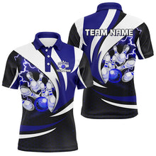 Load image into Gallery viewer, Personalized Bowling Shirt for Men Polo Camo Thunder Bowling Team League QZT429