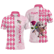 Load image into Gallery viewer, Personalized Bowling Team Jersey Polo Bowling Shirt for Couples Button Down Shirt QZT611