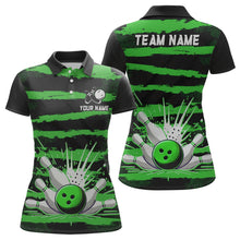 Load image into Gallery viewer, Women Camo Bowling Shirts Polo Custom Bowling Team Jersey League Multicolor QZT472