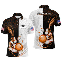 Load image into Gallery viewer, Custom Bowling Shirts for Men Camo Bowling Jersey Polo Bowling Team League QZT449
