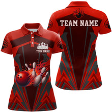 Load image into Gallery viewer, Personalized Bowling Shirts for Women Polo Bowling Jersey Camo Bowling Uniform QZT428